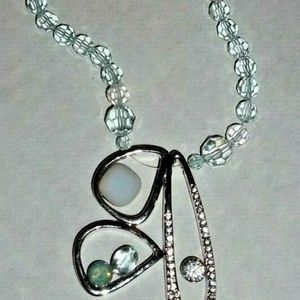 SWAROVSKI ABSTRACT PENDANT WITH HANDMADE CHAIN